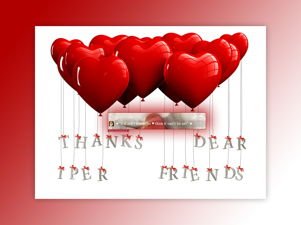 on Valentine's Day...i send you some hearts ♥