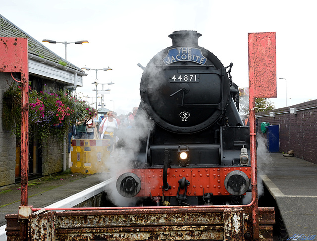 The Jacobite in Mallaig station