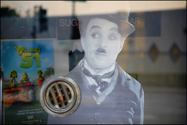 the ghost of Charlie Chaplin