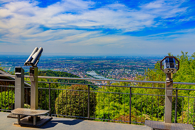 Blick vom Königstuhl / Koenigstuhl Vista - HFF (270°)