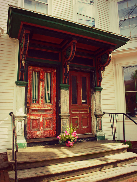 red doors