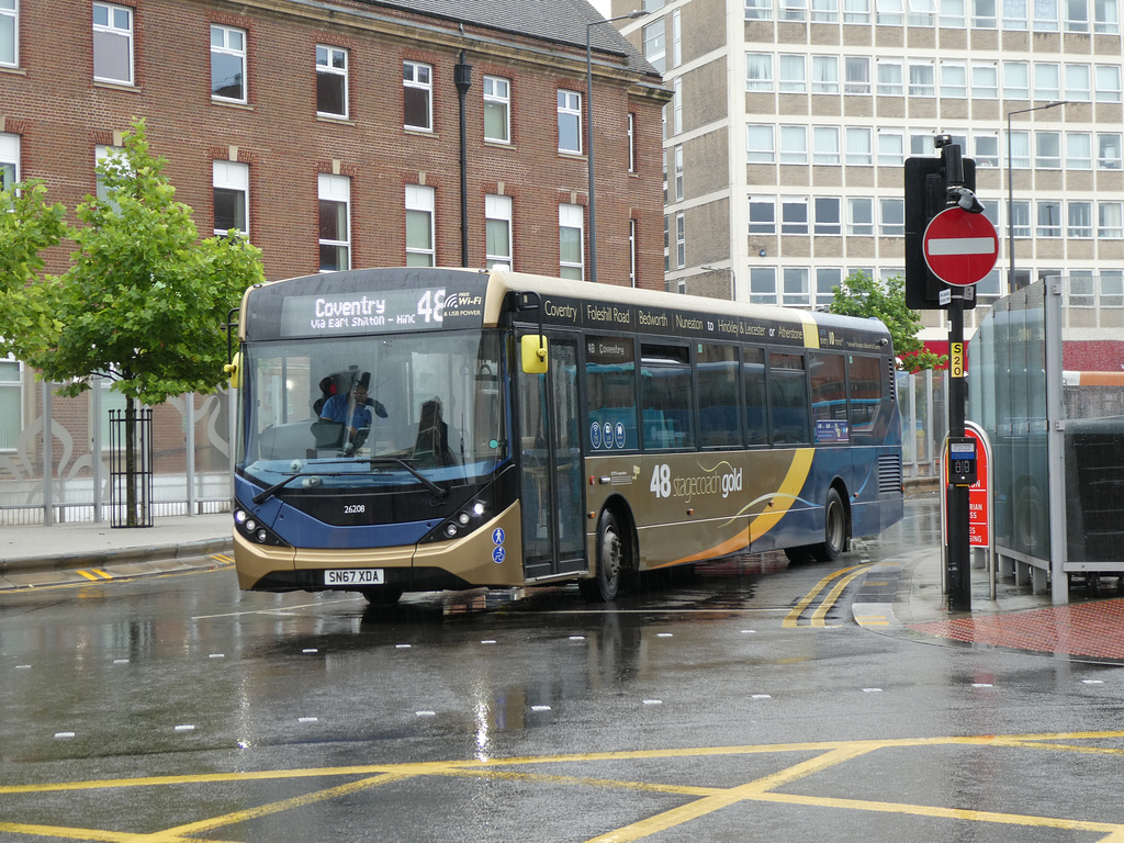 Stagecoach 26208 (SN67 XDA) in Leicester - 27 Jul 2019 (P1030351)