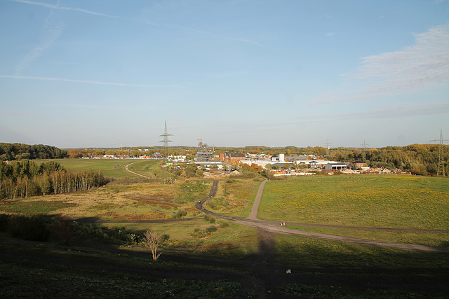 Blick über das ehemalige Zechengelände Radbod 1/2/5 (Hamm-Bockum-Hövel) / 13.10.2019