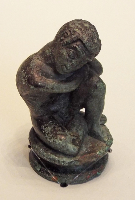 Etruscan Bronze Statuette of a Slave in the Getty Villa, June 2016