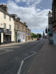 What Forres High Street looks like in lockdown 09.10 Tuesday