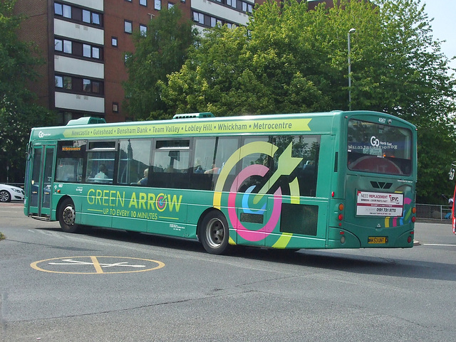 DSCF2576 Go North East 4967 (NK53 UNT) in Gateshead - 1 Jun 2018