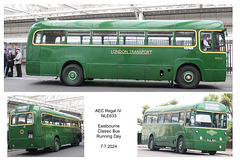 AEC Regal IV NLE 633 Eastbourne Classic Bus Running Day 7 7 2024