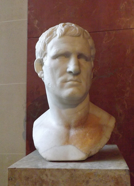 Portrait of Agrippa in the Louvre, June 2013