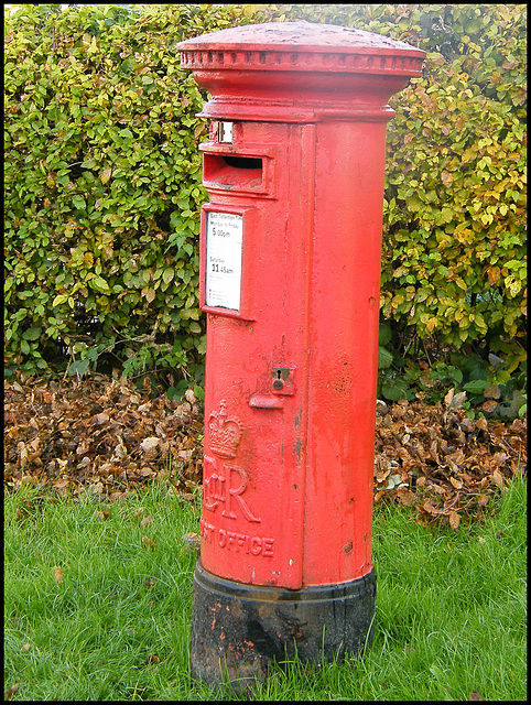 Old Road pillar box