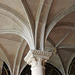 Vaulted ceiling, Pillar Parlour, Little Castle, Bolsover Castle, Derbyshire