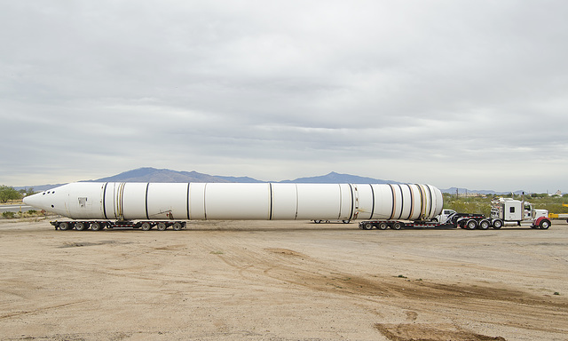 Space Shuttle Booster Rocket Installation