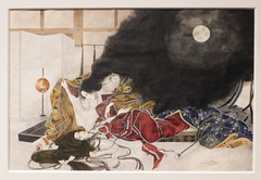 The Wandering Spirit of Lady Rokujo Attacking Genji s First Wife in the Metropolitan Museum of Art, March 2019