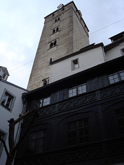 Ein Turm aus der Nähe