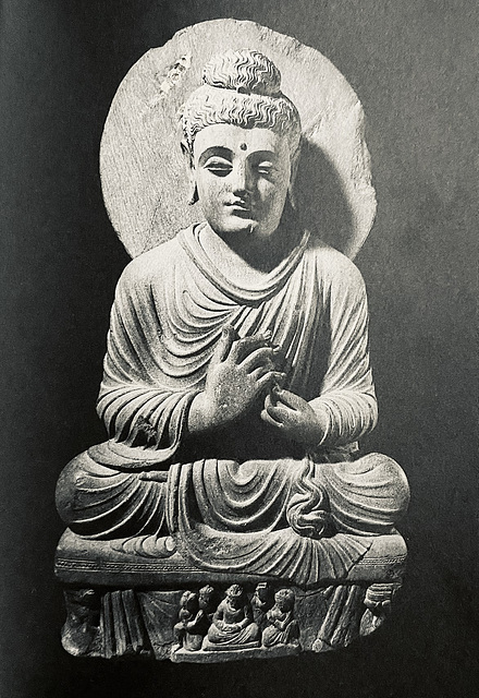 The Seated Buddha preaching his first sermon at Sarnath