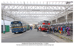 Boarding for free bus rides - Eastbourne Classic Bus Running Day 7 7 2024