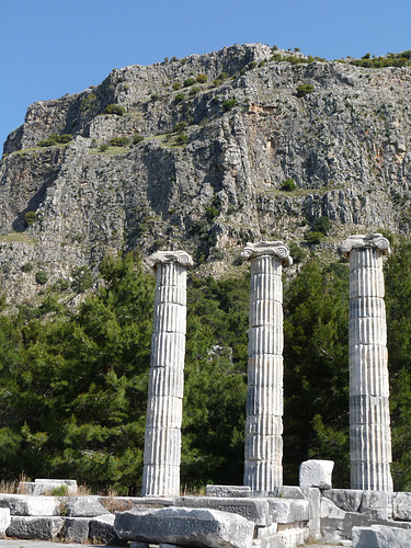 Priene- Mount Mycale and the Temple of Athena Polias