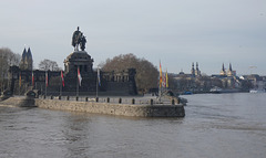 Koblenz- Confluence of Rhine and Mosel at Deutsches Eck