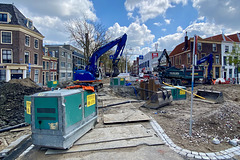 Work on the dam in the River Mare