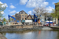 Work on the dam in the River Mare