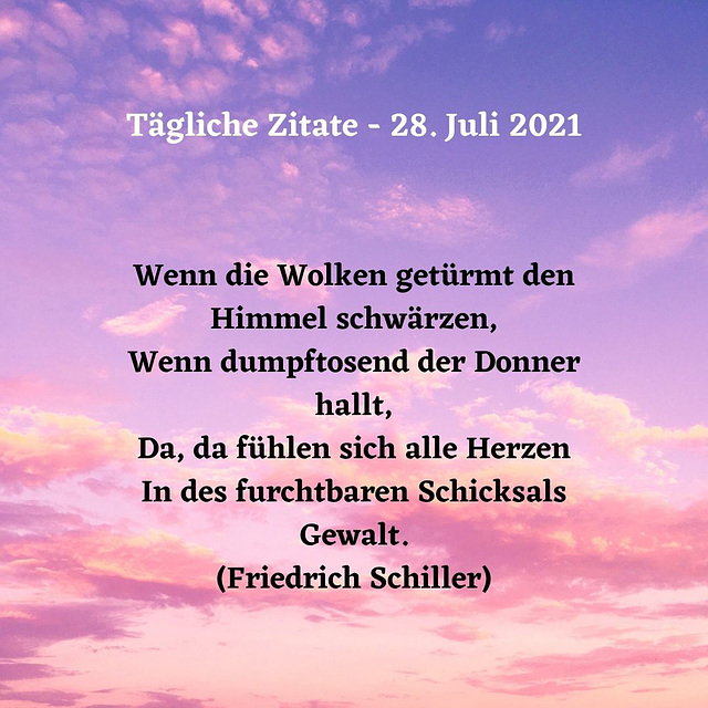 Tägliche Zitate - 28. Juli 2021