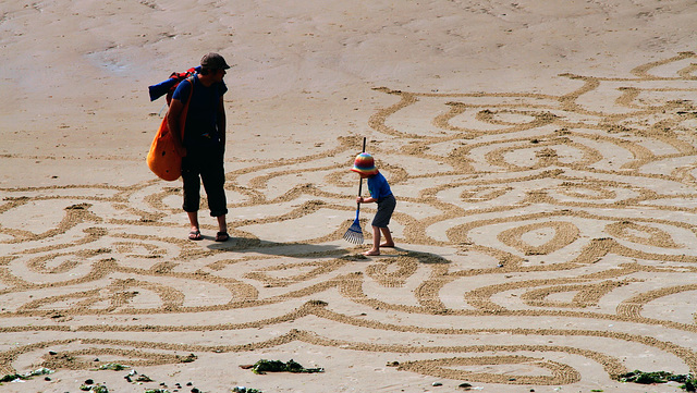 Art "effet mer" au Blanc-Nez