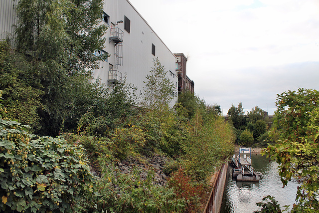 Alte Papierfabrik am Hafenbecken (Düsseldorf-Hafen) / 29.09.2016