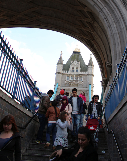 Tower bridge stairs