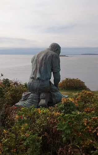 Lobsterman Statue at Land's End