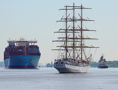 Begegnung auf der Elbe