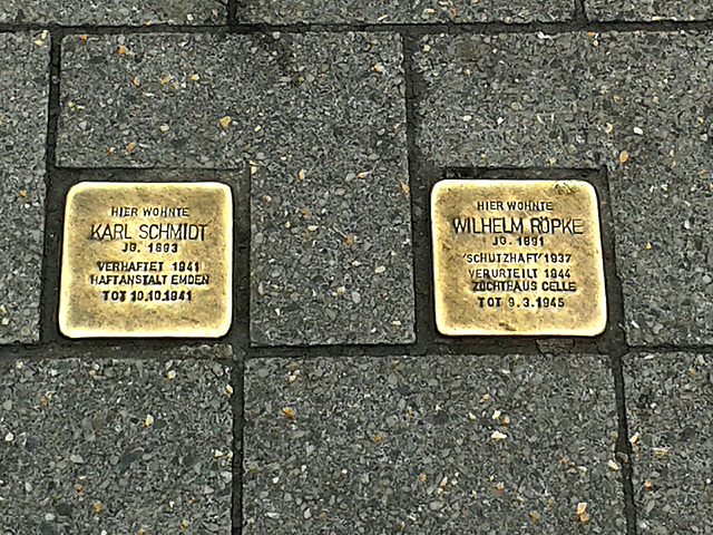 Stolpersteine- Gegen das Vergessen