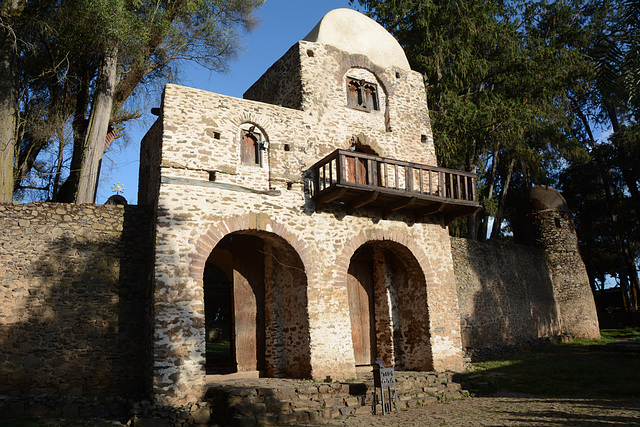 Ethiopia, Gondar, The Passage to the Church of Debre Birhan Selassie