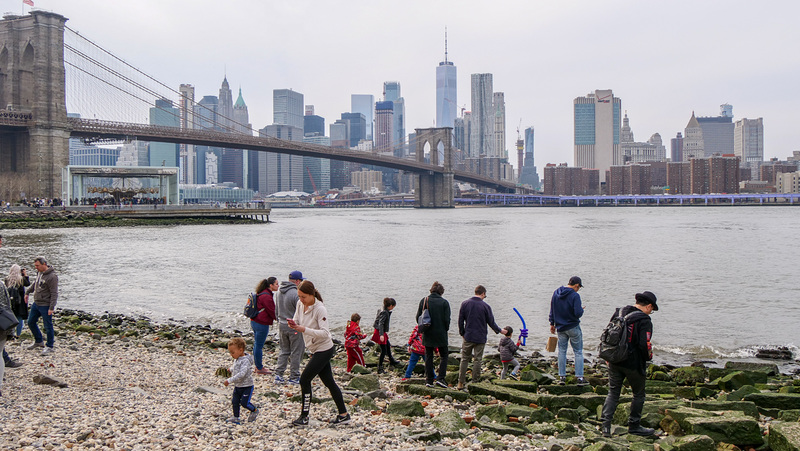 under Brooklyn bridge...