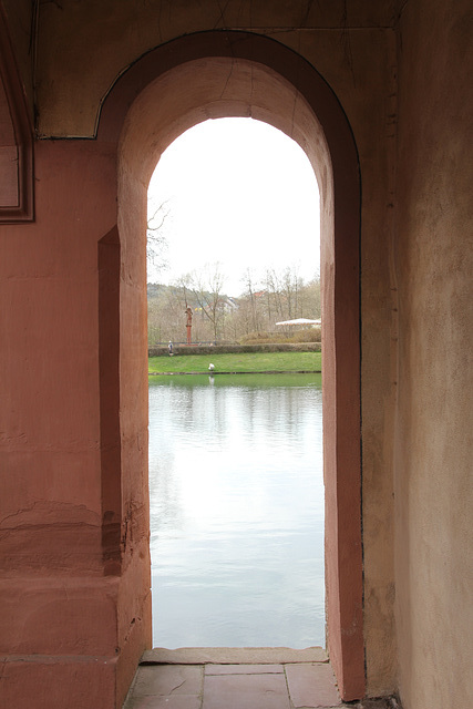 Blick auf den Teich