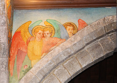 Phoebe Anna Traquair Murals of c1905, St Peter's Church, Clayworth, Nottinghamshire