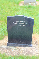 Memorial to Able Seaman Carl Meeson Died 7th Jan 1976, Kings Norton, Leicestershire