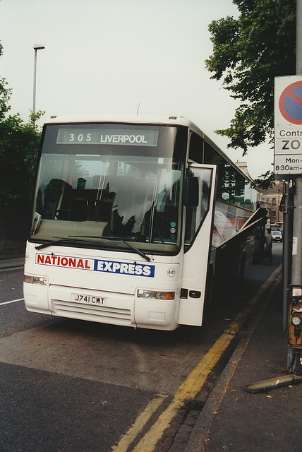 441/02 Premier Travel Services (Cambus Holdings) J741 CWT at Cambridge - 10 Jul 1995