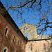 Italy, Windows of the Abbey of San Galgano on the Upper Floors