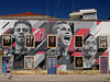 Mural of the national football team.