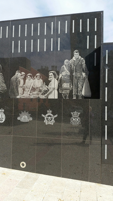 part of  the Anzac memorial mural Adelaide opened on Anzac Day 2016