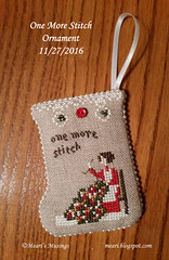 One More Stitch Ornament 11/27/2016
