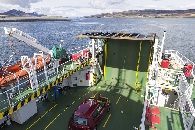 On the ferry to Raasay