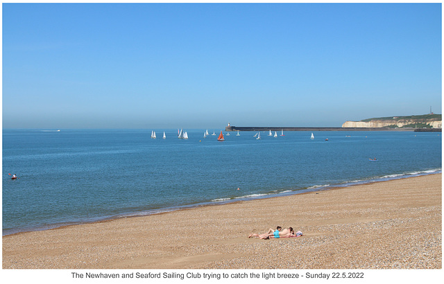 Becalmed sailing club Seaford Bay 22 5 2022