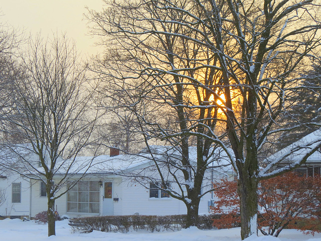 Sunrise at 16°F (-12°C)