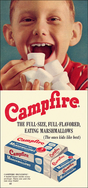 Campfire Marshmallow Ad, 1959