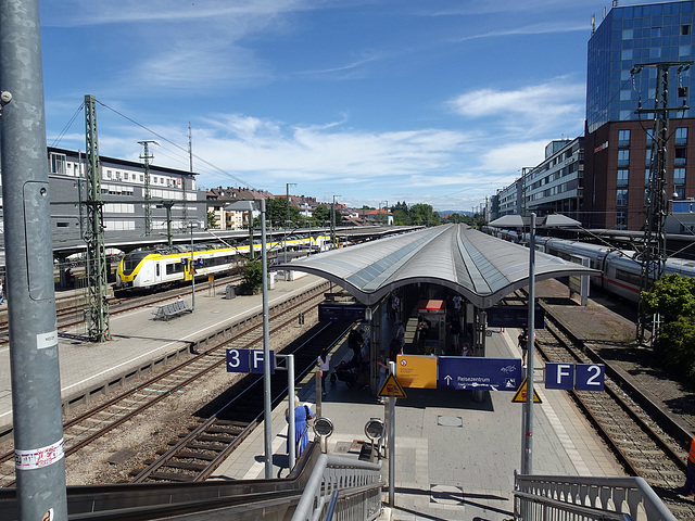 Am Freiburger Hauptbahnhof