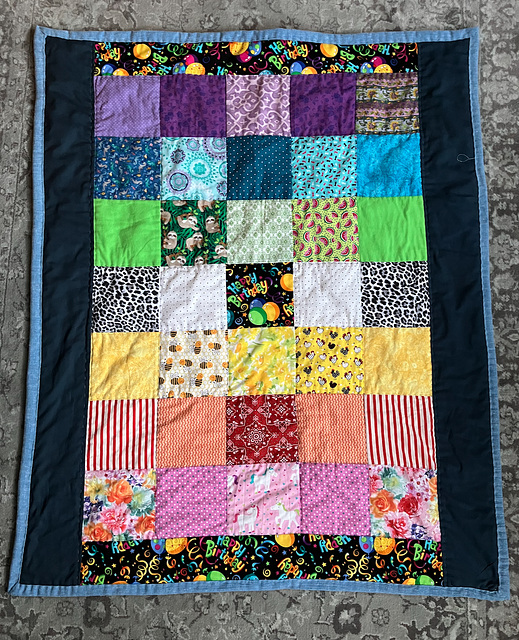 Pandemic quilting: Rainbow