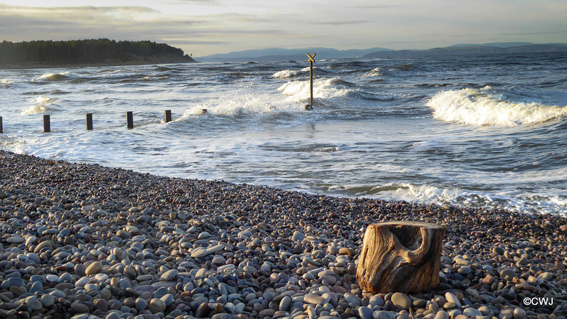 Breezy afternoon at Findhorn Beach