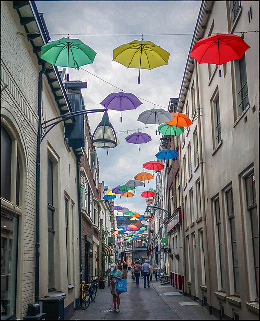 colourful umbrellas