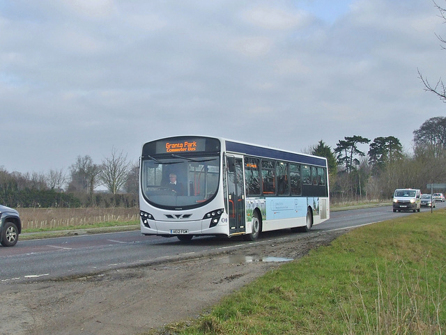 DSCF0757 Kenzie’s Coaches AE12 FGM near Pampisford - 23 Feb 2018