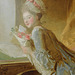 Detail of The Love Letter by Fragonard in the Metropolitan Museum of Art, January 2022